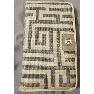 Spartina 449 Geometric Snap Wallet Linen